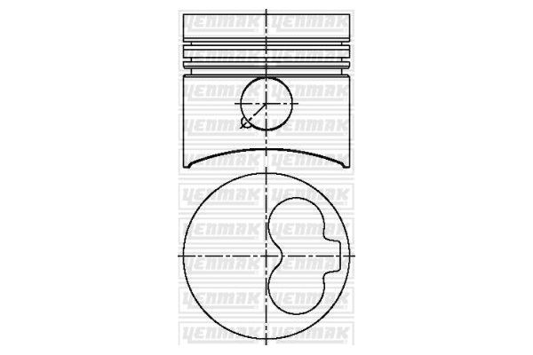 Piston (77.51MM-1.00)  YENMAK 31-03305-100