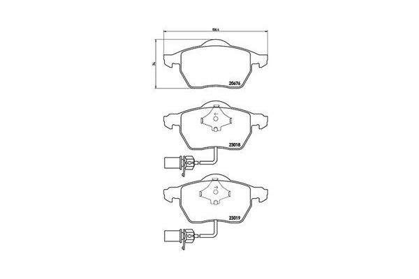 Fren Disk Balata Ön Audi A4 Sedan (B5)(02.1999->)  MAGNETI MARELLI 363700485085