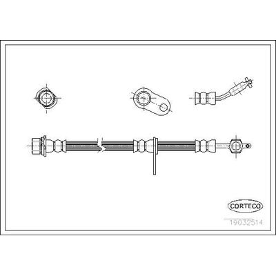 Fren Hortumu Ön Sağ Toyota Avensis Combi SW (T22)(1998->)  MAHER 03893