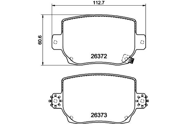 Fren Disk Balata Arka Tesla Model 3 (01.2019->)  HELLA 8DB 355 041-041