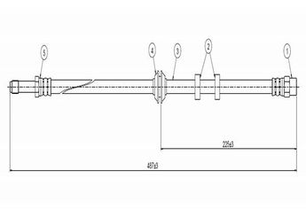 Fren Hortumu Ön Sağ veya Sol CAVO C800 429A  6K0611701 1H0611701
