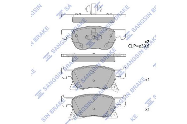Fren Disk Balata Ön SANGSIN SP4239