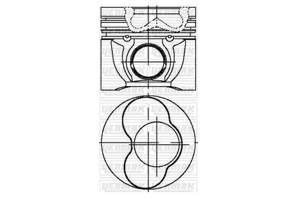 Piston (80.01MM-0.50)  YENMAK 31-04311-050