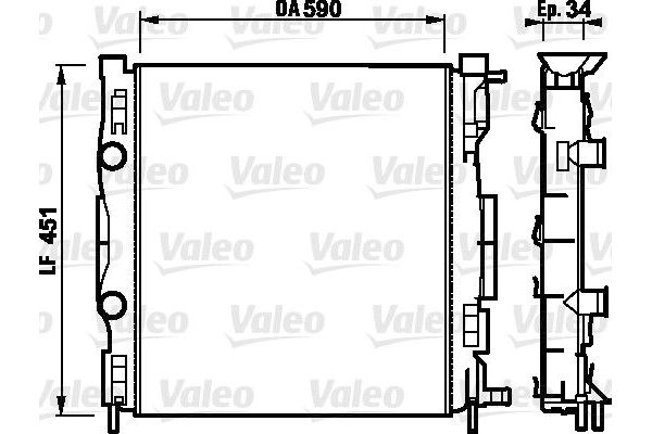 Su Radyatörü  Ford Grand C-MAX (CB7)(2010->)  VALEO 732874