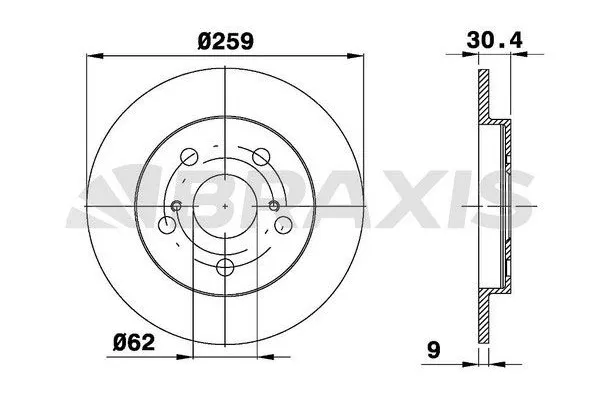 Fren Disk Ayna Arka Sağ ve Sol BRAXIS AE0455