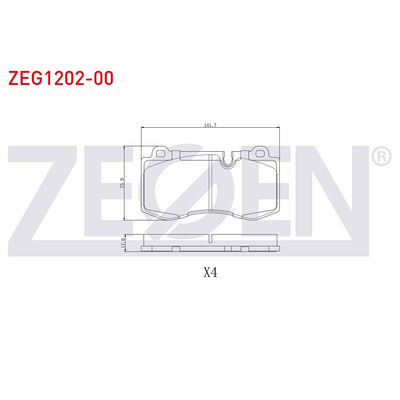 Fren Disk Balata Ön ZEGEN ZEG1202-00