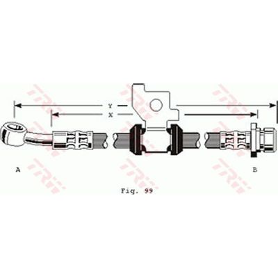 Fren Hortumu Ön Sağ veya Sol MGA 51171