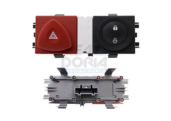 Dörtlü Flaşör Düğmesi  RENAULT ORJINAL 8200407415  8200407415 8200095493 8200109723 8200107808