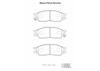 Fren Disk Balata Ön MANDO RMPS04NS  RMPS04NS 1N073328Z 1N07-33-28Z 1N133328Z 1N193328Z MN102192 1N083328Z 1N08-33-28Z 1N13-33-28Z 1N143328Z 1N14-33-28Z 1N173328Z 1N17-33-28Z 1N19-33-28Z 1N213328Z 1N21-33-28Z 1V6T3328Z 1V6T-33-28Z 410604M490 410606N090 4106095F0A AY040NS100 AY040-NS100 D10606N091 50150