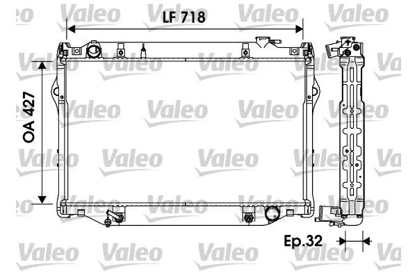 Su Radyatörü  Volkswagen T-Roc (A11)(09.2017->2021)  VALEO 734185