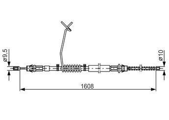 El Fren Teli Arka Sol BOSCH 1 987 477 180  1987477180 4331044 YC152A809AG