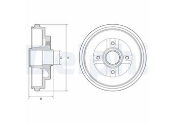 Kampana Arka Sağ veya Sol DELPHI BF630  4351186G50 43511-86G50