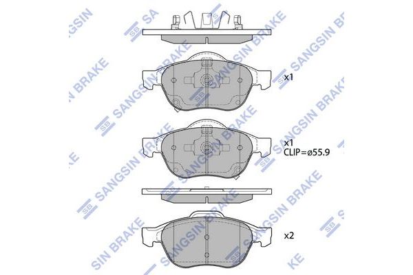 Fren Disk Balata Ön SANGSIN SP1574