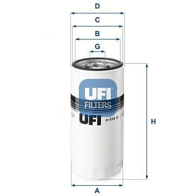Yağ Filtresi  UFI 23.614.00