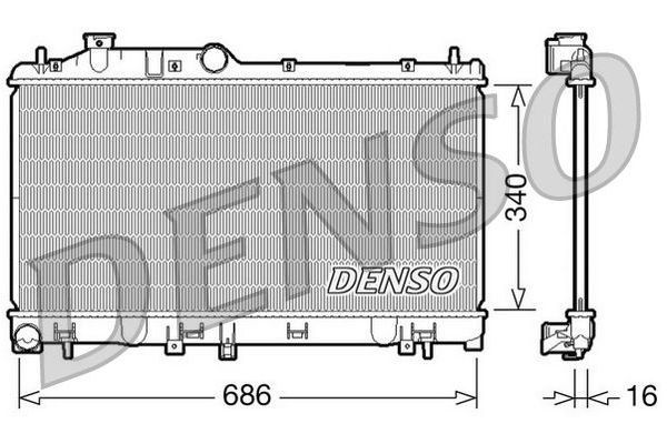 Su Radyatörü  DENSO DRM36007