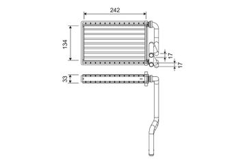 Kalorifer Radyatörü  VALEO 811578  79110SNAA01 79110-SNA-A01