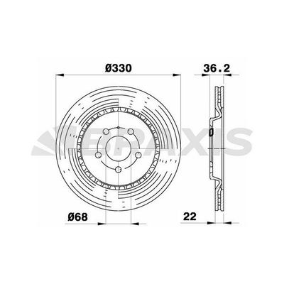 Fren Disk Ayna Arka Sağ ve Sol BRAXIS AE0419