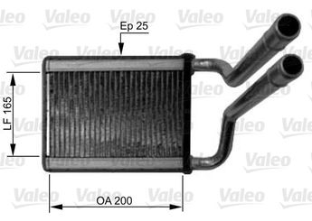 Kalorifer Radyatörü  VALEO 812438  9713807400 97138-07400