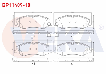 Fren Disk Balata Ön VEKA BP11409-10  