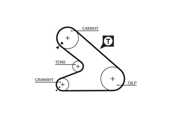 Triger Kayışı  Peugeot J5 (290) P.Van, geniş hacim (1990->)  GATES 5054