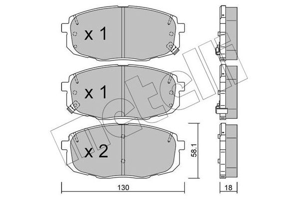 Fren Disk Balata Ön METELLI 22-0513-1