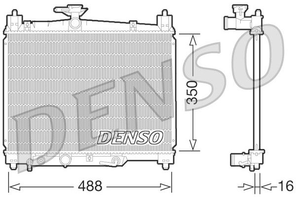 Su Radyatörü  DENSO DRM50066