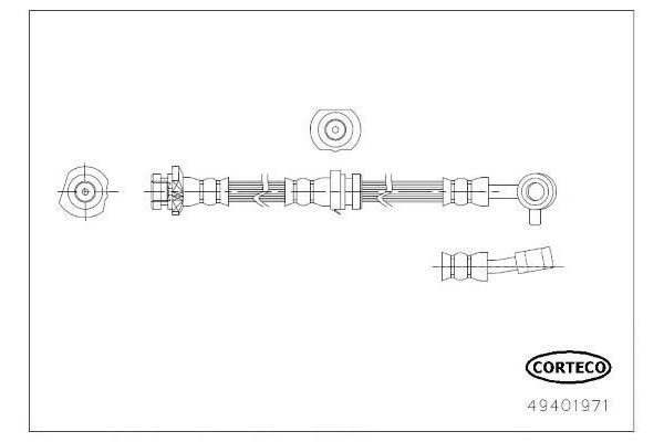Fren Hortumu Ön Sağ veya Sol OSSCA 01469