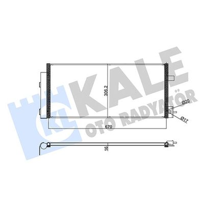 Klima Radyatörü  Chevrolet Aveo Sedan (2011->)  KALE 355925