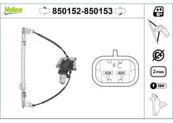 Cam Krikosu Ön Sol VALEO 850152  46446617 46736841