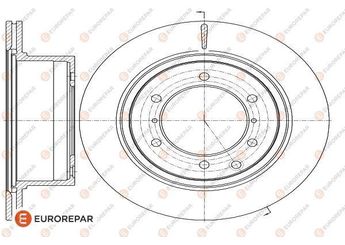Fren Disk Ayna Arka Sağ ve Sol EUROREPAR 1622810980  1622810980 52710H1000