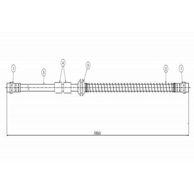 Fren Hortumu Ön Sağ veya Sol CAVO C900 222A