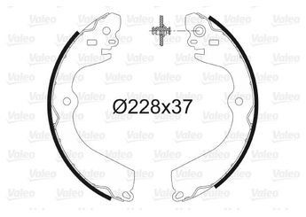 Fren Pabuçlu Balata Arka VALEO 564195  D4060JX00A D4060-JX00A D4060JX02A D4060-JX02A