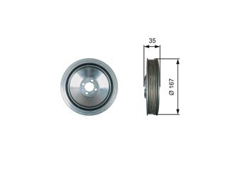 Krank Kasnak  GATES TVD1135  55210310 55265660 68270296AA 68270 296AA K68270296AA K68306312AA 614359 93192547 1261055P00