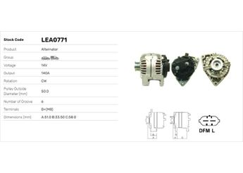 Alternatör  LUCAS ELEKTRIK LEA0771  12785605 13108597 93176653 12-785-605