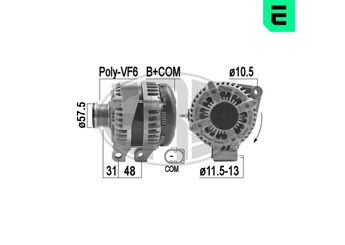 Alternatör  ERA 209472A  C2Z3415 8X2310300CC 8X23 10300 CC 8X2310300CB 8X23 10300 CB C2Z3 415 C2Z31670