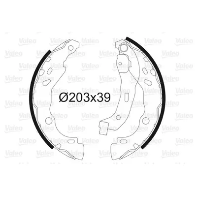 Fren Pabuçlu Balata Arka Renault Clio Symbol I (Makyajlı)(03.2002->)  VALEO 562810