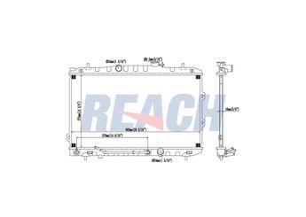 Su Radyatörü  RADISEN RR 66650  253102F850 253102F810 253102F800 253102F840 253102F900