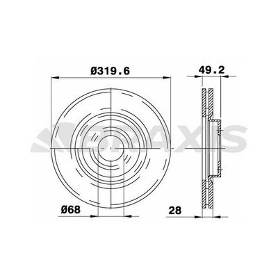 Fren Disk Ayna Ön Sağ ve Sol BRAXIS AD1045