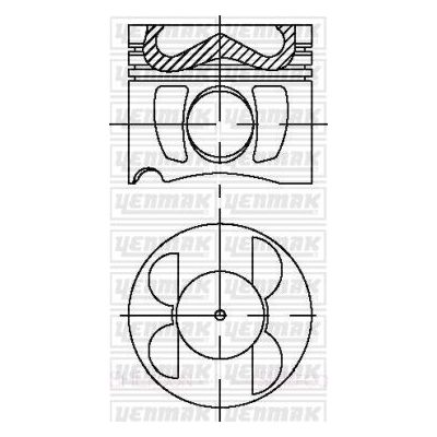 Piston (83.01MM-STD)  YENMAK 31-04761-000
