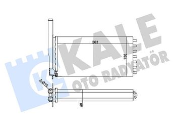 Kalorifer Radyatörü  MGA 81121  96AT18476AA