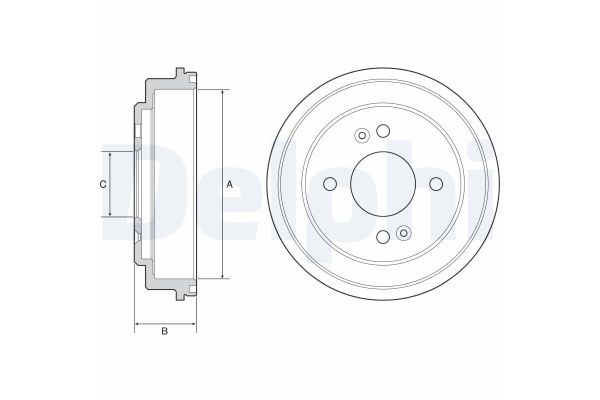 Kampana Arka Sağ veya Sol DELPHI BF550