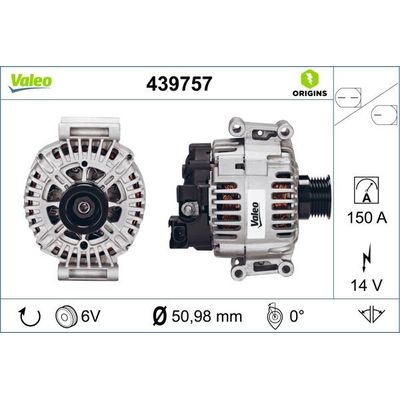 Alternatör  VALEO 439757