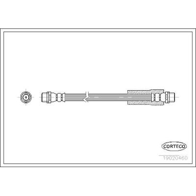 Fren Hortumu Ön Sağ veya Sol Audi 80 (08.1991->)  MGA 511115