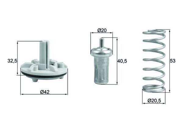 Termostat  Volkswagen Sharan (7N1)(05.2010->2015)  MAHLE TX 183 80D