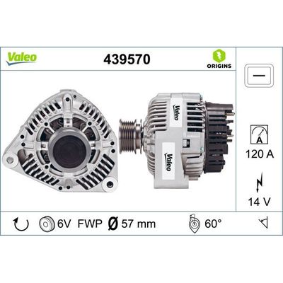 Alternatör  VALEO 439570