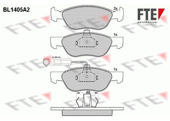 Fren Disk Balata Ön FIAT ORJINAL 71753042E  71753042E