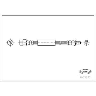 Fren Hortumu Arka Sağ veya Sol CORTECO 19032301