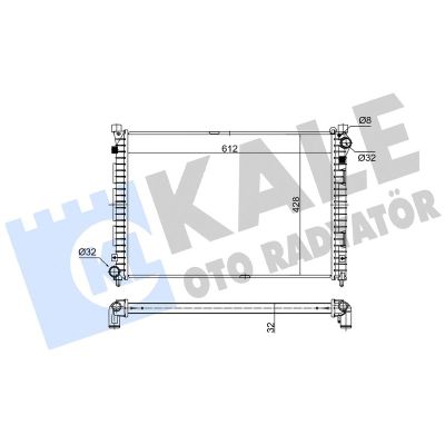 Su Radyatörü  Ford Fiesta (CBK)(2002->)  BSG 15-520-038