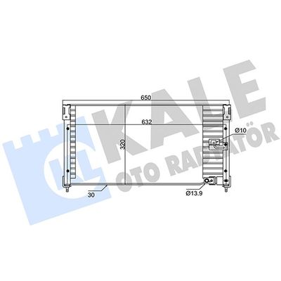 Klima Radyatörü  Honda Accord (CB/CC)(10.1989->)  KALE 345710
