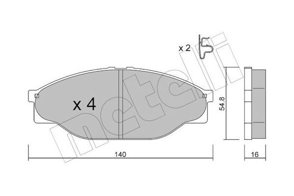 Fren Disk Balata Ön Toyota Hilux (KDN1)(2001->)  FMK 231-6350F